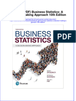 Ebook PDF Business Statistics A Decision Making Approach 10th Edition PDF