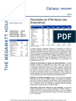 Flash News Elétricas - Celesc - Result A Dos Do 2T06 Abaixo Das Expectativas