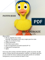 Handmade by Lilis - Patrón Patito Juan