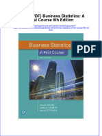 Ebook PDF Business Statistics A First Course 8th Edition PDF