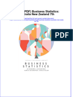 Ebook PDF Business Statistics Australia New Zealand 7th PDF