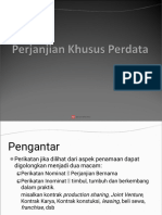 Materi Kuliah OL H.PRKT (1-Perj Khusus PDT)