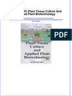 Ebook Ebook PDF Plant Tissue Culture and Applied Plant Biotechnology PDF