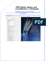 Ebook Ebook PDF Plants Genes and Agriculture by Maarten J Chrispeels PDF