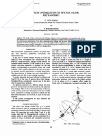 Transmission Optimization of Spatial 4-Link Mechanisms'T"