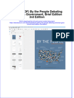 Ebook PDF by The People Debating American Government Brief Edition 3rd Edition PDF