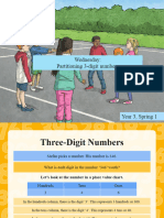 Partitioning 3 Digit Numbers