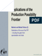 Applications of The Production Possibility Frontier