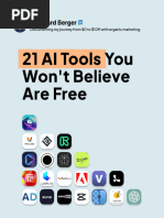 Top 100 AI Tools Overview | PDF | Artificial Intelligence ...