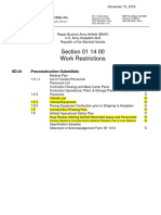 RBAA Submittal 01 14 00-2 Work Restrictions