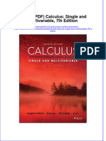 Ebook PDF Calculus Single and Multivariable 7th Edition PDF