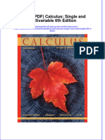Ebook PDF Calculus Single and Multivariable 6th Edition PDF