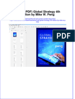FULL Download Ebook PDF Global Strategy 4th Edition by Mike W Peng PDF Ebook