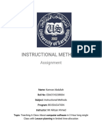 Teaching A Class About Computer Software (Lesson Planning) Assignment Kamran 04