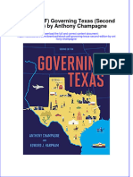 FULL Download Ebook PDF Governing Texas Second Edition by Anthony Champagne PDF Ebook