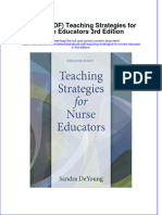 Ebook PDF Teaching Strategies For Nurse Educators 3rd Edition PDF