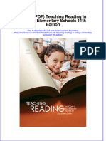 Download eBook PDF Teaching Reading in Todays Elementary Schools 11th Edition pdf