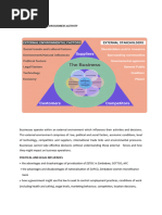 External Influences On Business Activity