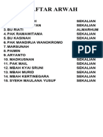 Daftar Arwah 2