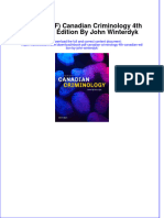 Ebook PDF Canadian Criminology 4th Canadian Edition by John Winterdyk PDF