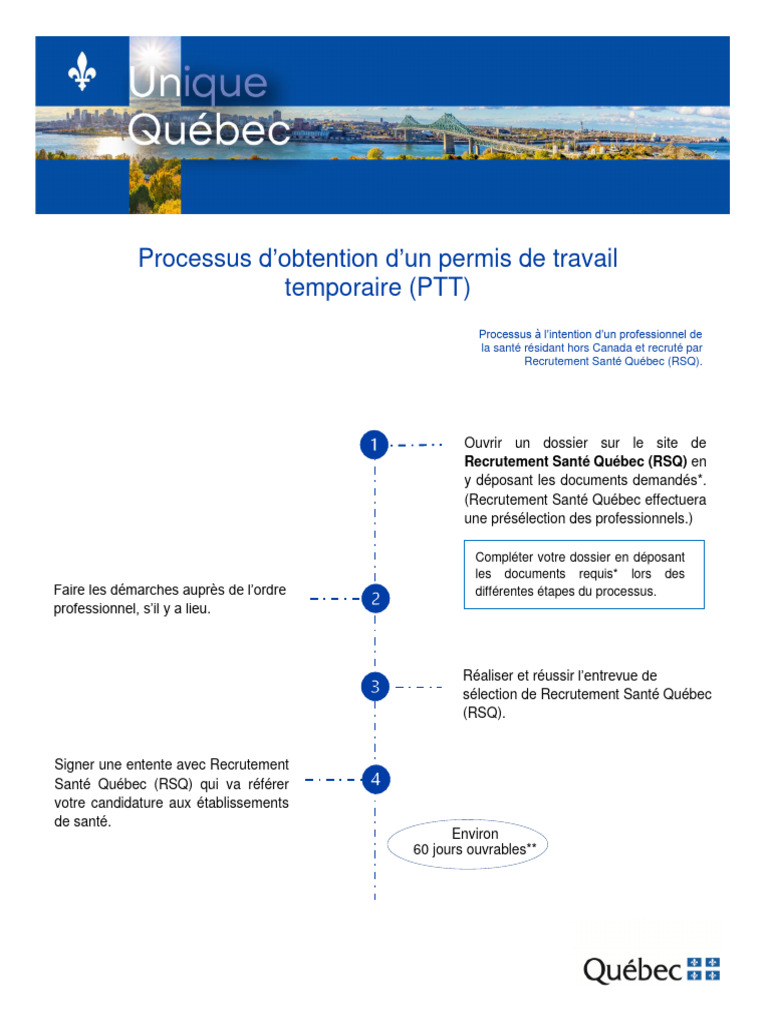 Obtention d'un permis de travail temporaire | PDF | Immigration | Canada