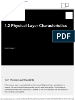 Module 1 Physical Layer 12 Physical Layer Characteristics