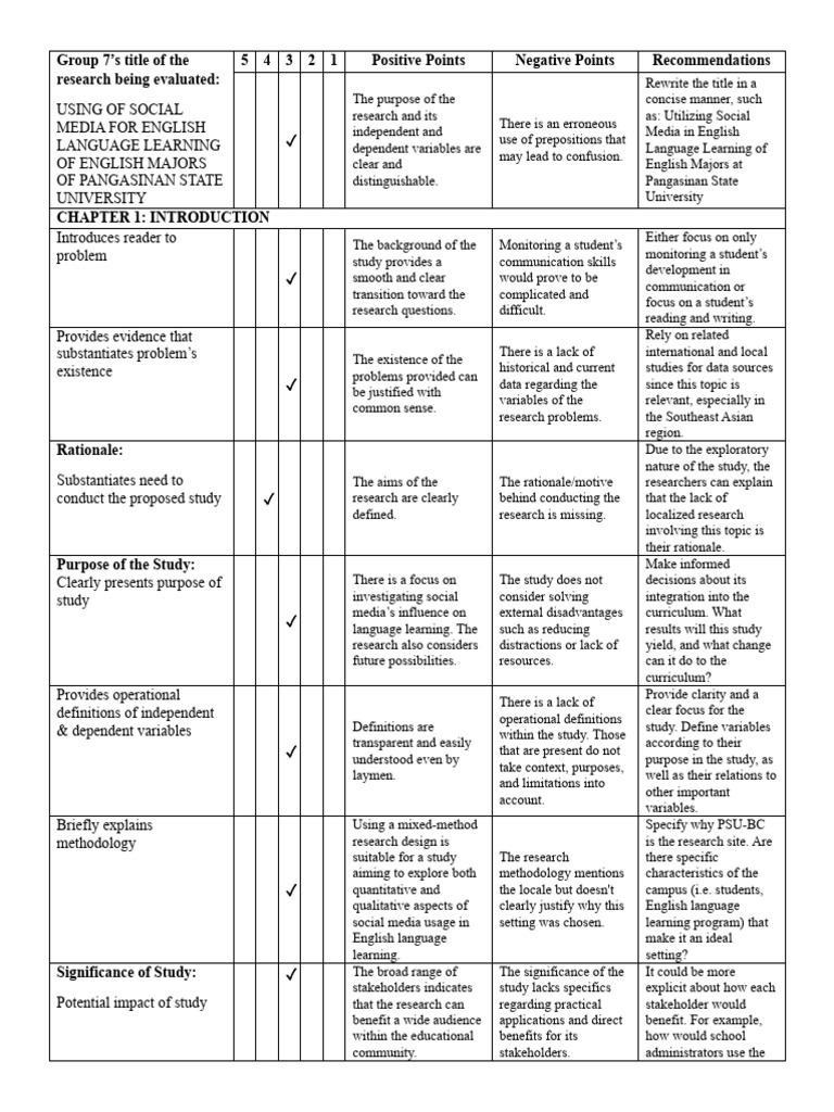 Research Proposal Criteria Group 6 To Group 7 | PDF | Methodology | Science