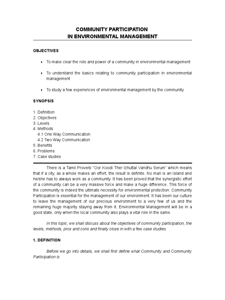 Community Participation | PDF | Empowerment | Community