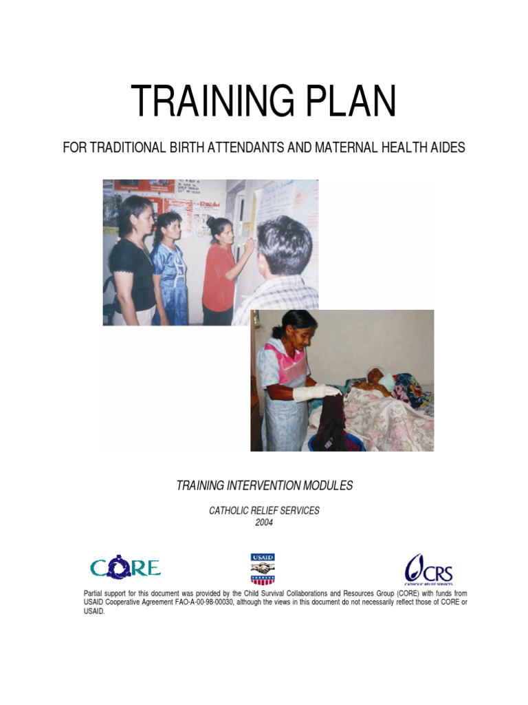 Training Plan for Birth Attendants | PDF | Childbirth | Maternal Death