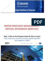 Water Resource Management Virtual Internship (Bentley)
