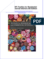 Ebook PDF Textiles For Residential and Commercial Interiors 5th Edition PDF