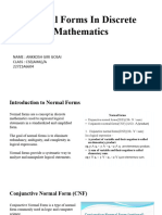 Normal Forms in Discrete Mathematics