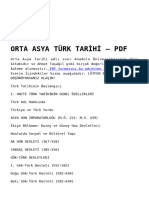 Orta Asya Türk Tari̇hi̇ PDF