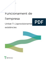 Unitat 7. Laprovisionament I Les Existències