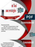 Assessment Tool and Strategies