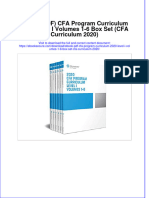 Ebook PDF Cfa Program Curriculum 2020 Level I Volumes 1 6 Box Set Cfa Curriculum 2020 PDF