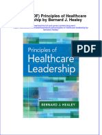 Ebook Ebook PDF Principles of Healthcare Leadership by Bernard J Healey PDF