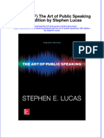 Download eBook PDF the Art of Public Speaking 12th Edition by Stephen Lucas pdf
