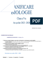 Planificare - Biologie Clasaa V - A