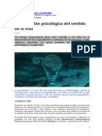 La Dimensión Psicológica Del Sentido de La Vida