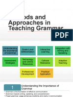 Methods and Approaches in Teaching Grammar