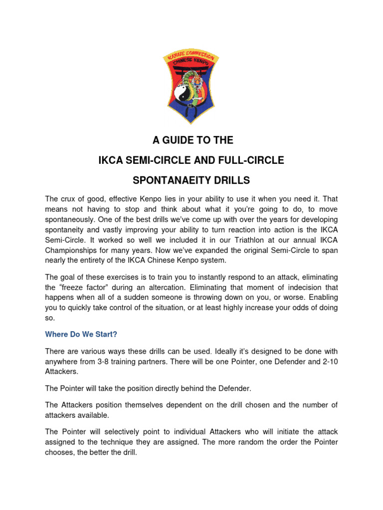 IKCA Spontaneity Drills Guide | PDF