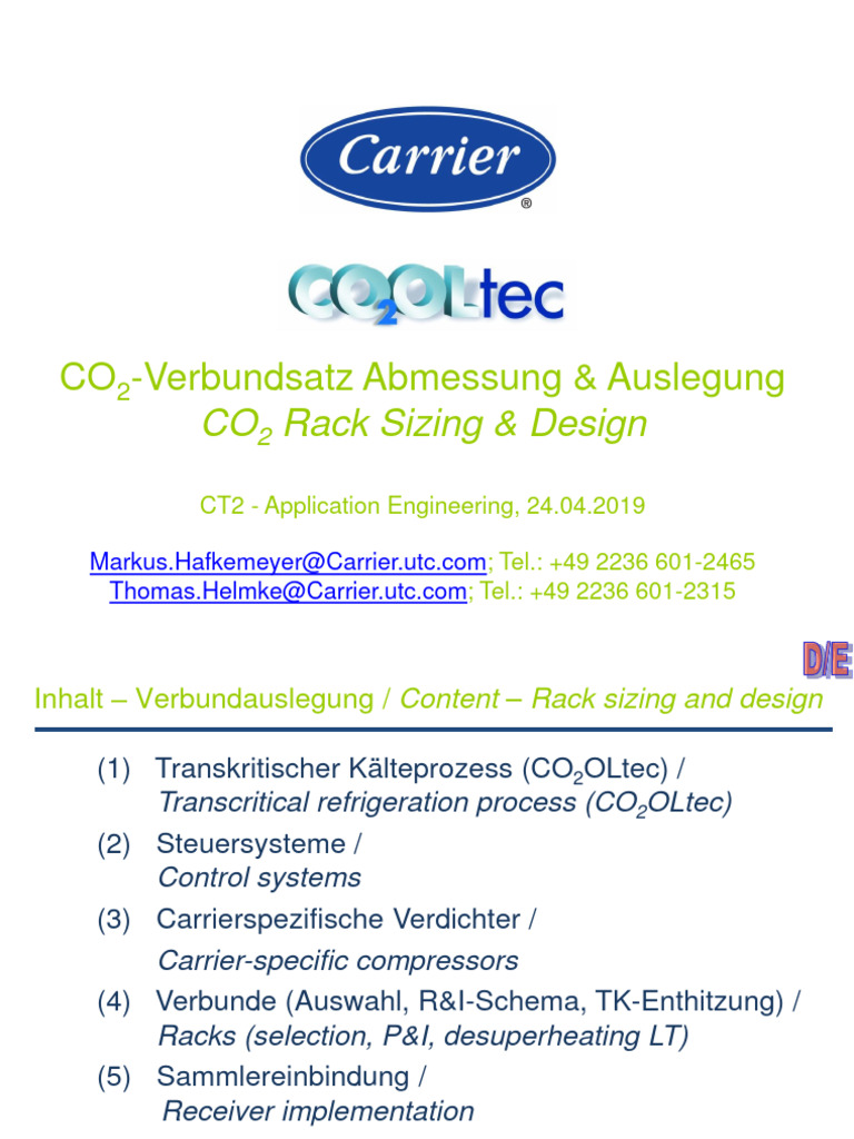 CO2OLtec Racks 15.04.2019 | PDF