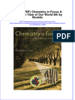 Ebook PDF Chemistry in Focus A Molecular View of Our World 6th by Nivaldo PDF