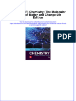 Ebook PDF Chemistry The Molecular Nature of Matter and Change 9th Edition PDF