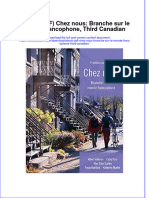 Ebook PDF Chez Nous Branche Sur Le Monde Francophone Third Canadian PDF