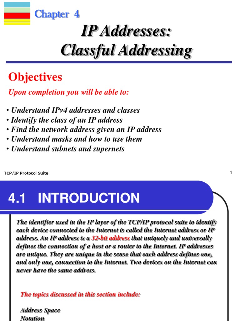 Classful Addressing | Ip Address | Networking Standards