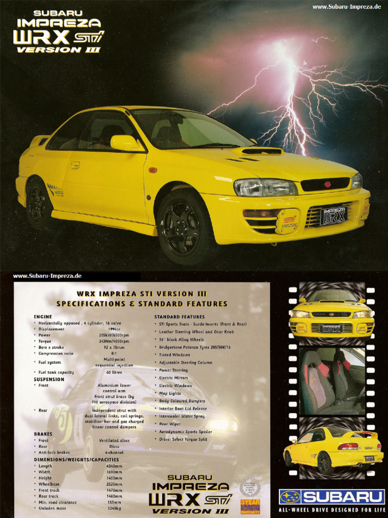 1997 AUS STi Ver III | PDF