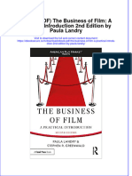 Ebook PDF The Business of Film A Practical Introduction 2nd Edition by Paula Landry PDF