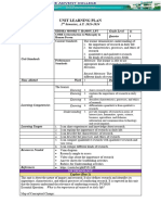 Unit Learning Plan